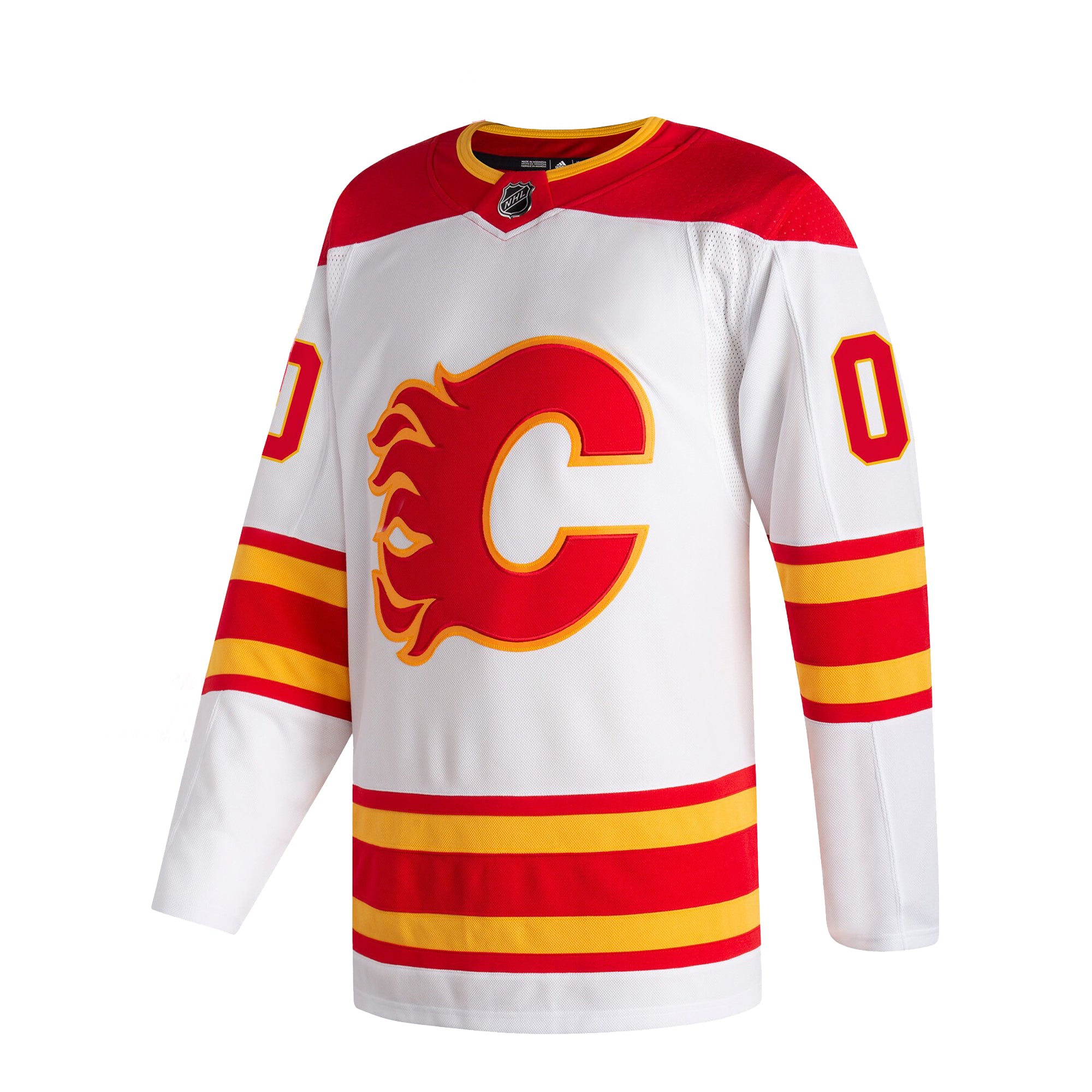 Maillot extérieur Adidas des Flames de Calgary de la LNH